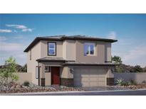 Charming two-story home with a modern design, landscaped front yard, and a two-car garage at 551 Ruby Robin Ave # Lot 750, Henderson, NV 89011