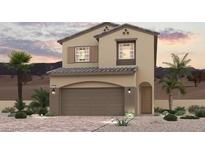 Charming two-story home with a two-car garage and desert landscaping at 872 Pointe Arbor St, Henderson, NV 89011