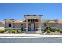 Charming single-story home with well-maintained landscaping and a welcoming front entrance at 144 Desert Valley Dr, Boulder City, NV 89005