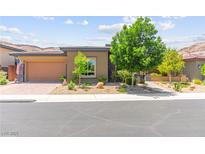 Charming single-story home featuring desert landscaping and a two-car garage at 6810 Silver Crescent St, Las Vegas, NV 89148