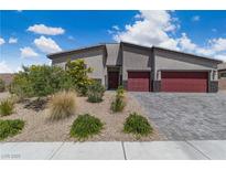 Charming single-story home with a well-manicured front yard and a two-car garage in a vibrant community at 5264 Mystic Ivy Dr, Las Vegas, NV 89149