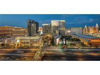 Stunning evening view of the city skyline featuring bright lights and bustling streets at 4525 Dean Martin Dr # 2903, Las Vegas, NV 89103
