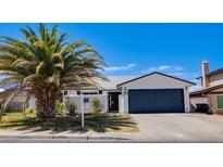 Charming single-story home with a well-maintained yard and a beautiful palm tree in front at 836 Cherry Dr, Henderson, NV 89002