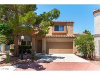Charming two-story home with a desert landscape and a two car garage at 3425 Yorkminster St, Las Vegas, NV 89129