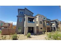 Charming new construction home showcasing modern architecture and desert landscaping at 4684 Parkarbor Ave, Las Vegas, NV 89141