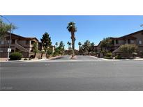 Apartments exterior showing well maintained landscaping and updated facade at 5751 E Hacienda Ave # 226, Las Vegas, NV 89122