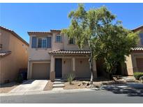Charming two-story home with a well-maintained yard and inviting entryway at 7537 Brisa Del Mar Ave, Las Vegas, NV 89179