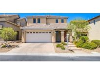 Charming two-story home featuring a well-manicured front yard and a spacious two-car garage at 9022 Sosa Creek Ave, Las Vegas, NV 89149