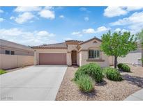 Charming single-story home featuring a well-maintained front yard and attached two-car garage at 11139 Zarod Rd, Las Vegas, NV 89135