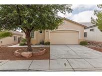 Charming single-story home with a well-maintained lawn and a two-car garage at 10243 Songsparrow Ct, Las Vegas, NV 89135
