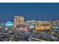Stunning nighttime view of the Las Vegas strip showcasing the city's vibrant lights and iconic buildings at 2000 Fashion Show Dr # 4105-4106, Las Vegas, NV 89109