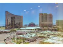 Expansive city view featuring The Wynn, The Palazzo and the Sphere entertainment venue at 2000 N Fashion Show Dr # 2308, Las Vegas, NV 89109