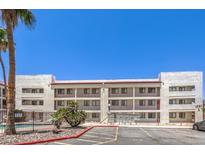Apartment complex boasts a community pool and convenient parking in front at 1381 E University Ave # 204, Las Vegas, NV 89119