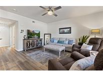 Comfortable living room features stylish decor and plenty of natural light, ideal for relaxation at 890 Kitty Hawk Dr # 2412, Mesquite, NV 89027