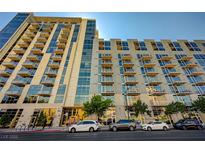 Modern high-rise building with multiple balconies and floor-to-ceiling windows offers city living at 353 E Bonneville Ave # 449, Las Vegas, NV 89101