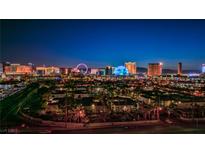 Panoramic city view featuring the dazzling Las Vegas skyline at night at 3930 University Center Dr # 412, Las Vegas, NV 89119
