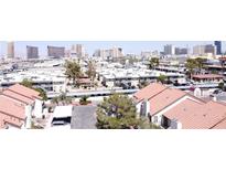 Condos feature covered parking and views of the Las Vegas strip at 3606 Di Salvo Dr # 133, Las Vegas, NV 89103
