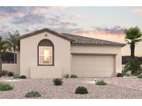 Charming single-story home with a two-car garage and desert landscaping at 8433 Vanhoy Creek St, Las Vegas, NV 89166