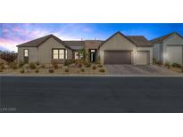 Charming single-story home with a well-manicured lawn and two-car garage, perfect for suburban living at 8838 Sorrel Hills Ct, Las Vegas, NV 89113