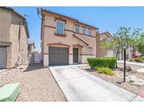 Charming two-story home with a well-maintained front yard and a convenient attached garage at 7216 Liberty Pride St, Las Vegas, NV 89148